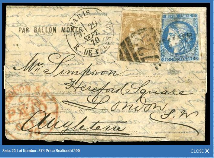 Lettre � "Mrs Simpson" - Lot n�874 - gosvenor.com