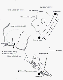 Trois parcs  gibier normands