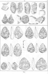 Fig 3: Palolithique moyen: La Trinit en haut, Le Bois-du-Rocher en bas