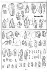 Fig 5: Palolithique suprieur: Plassen-al-Lomm en haut, Beg-ar-C'hastel en bas